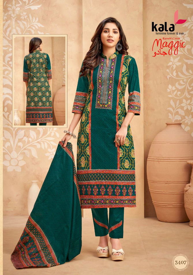 Kala Maggic 15 Karachi Cotton Regular Wear Printed Dress Material Collection